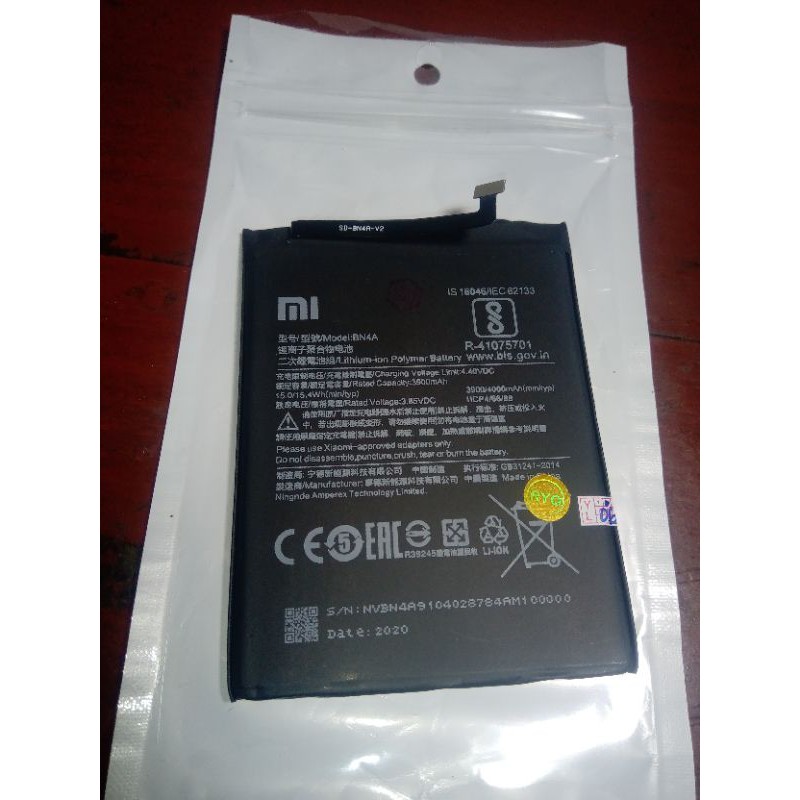 baterai bn4a baterai redmi note 7