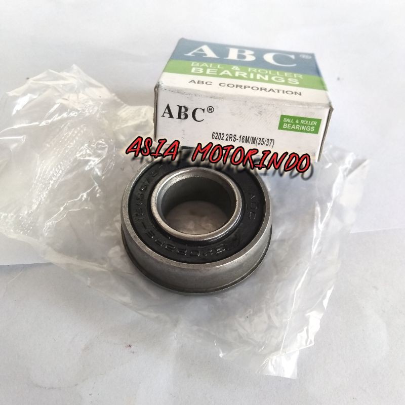 bearing gerobak dorong Sorong pasir artco 6202 2RS 16mm ABC laher roda troli dorong 6202 2RS