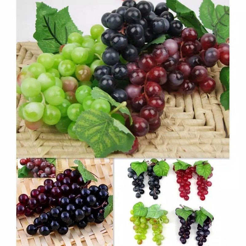 Buah Anggur Artificial Anggur Plastik