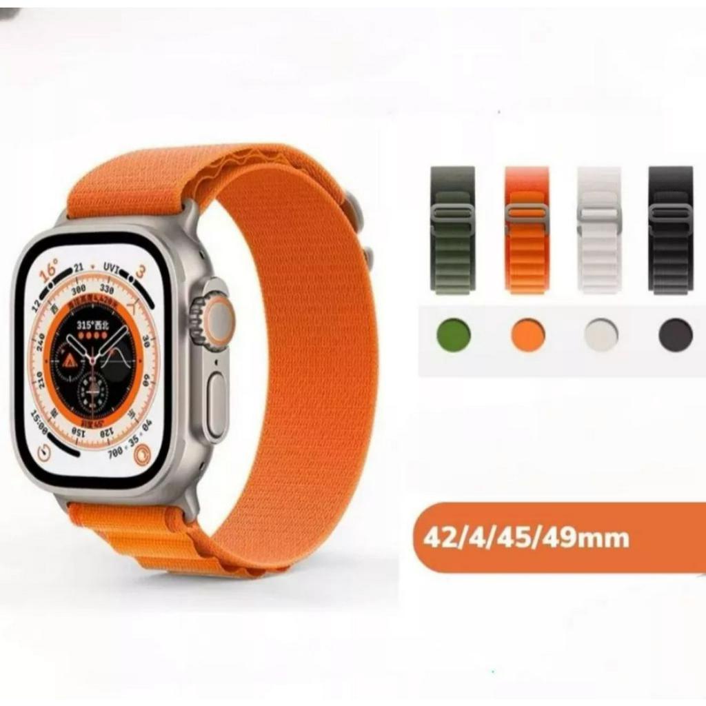 (KW) Tali Strap Apple Watch Alpine Loop Nylon 38/40/41mm 44/45/49mm Iwatch Series Ultra Terbaru