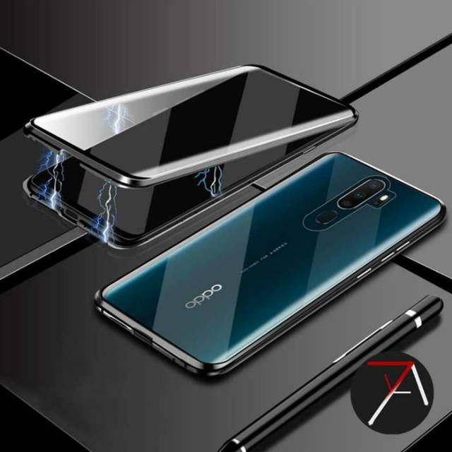 Case Magnetic Oppo Reno 3 Premium Case 2in1 Case Magnetik Reno 3