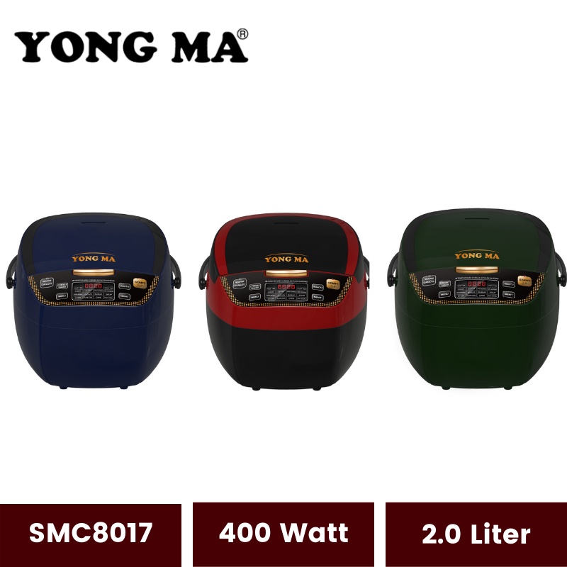 Yong Ma SMC7047 | Yongma SMC 7047 SMC-7047 | SMC8017 | SMC-8017 8017 | 2 Liter Rice Cooker Digital Otomatis Magic Com Penanak Nasi Magicom Body Stainless Stenlis