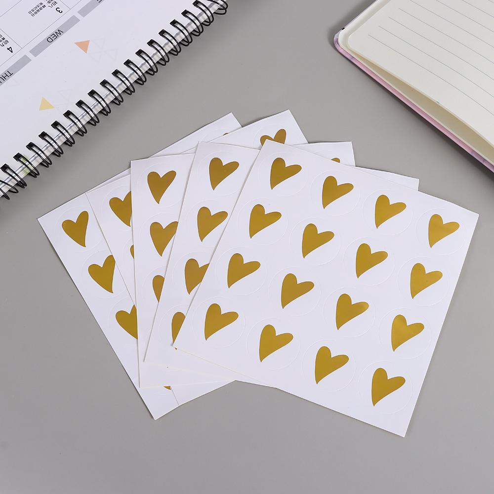 Top 80 /160pcs Handmade Stiker DIY Hiasan Kue Bulat Penyegelan Craft Cinta Hati