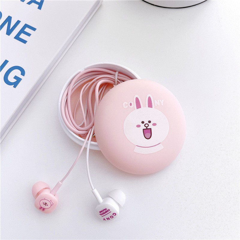 Headset Earphone In-Ear Kabel 3.5mm Dengan Mic Untuk Smartphone / Laptop