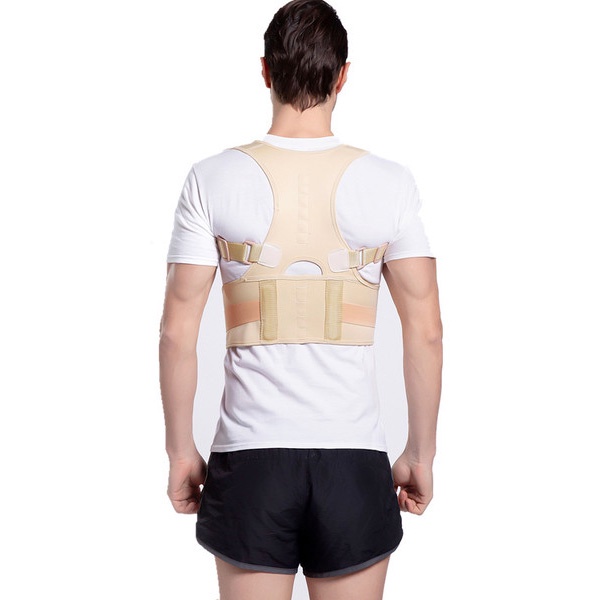 Bisa COD Alat Korektor Postur Punggung Tali Body Harness Lumbar Support Size L - Genkent LSS-15