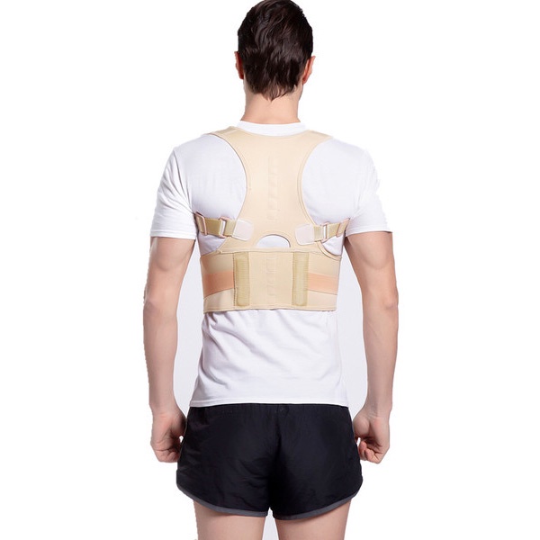 Bisa COD Alat Korektor Postur Punggung Tali Body Harness Lumbar Support Size L - Genkent LSS-15