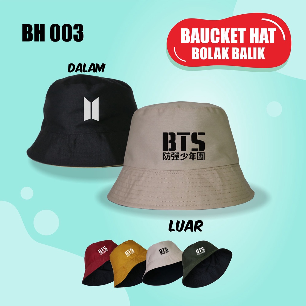 Outfit Korean Style Wanita Topi Korea BTS Bangtan Sonyeondan KPOP Atasan Korean Style Wanita