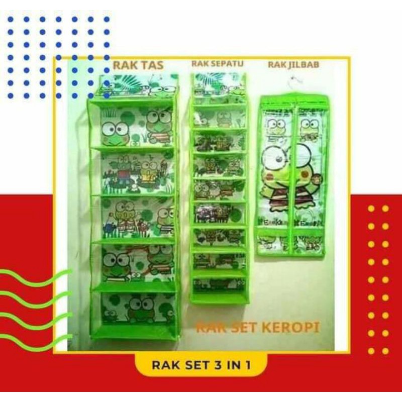 Set Rak Gantung 3in1