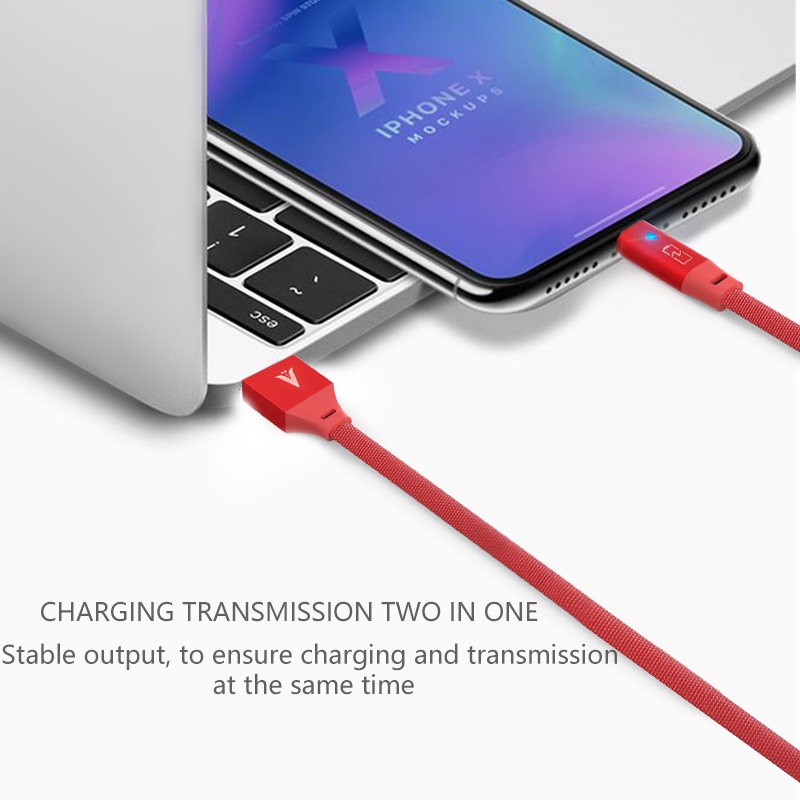 【CB012】Fxing V02 Kabel Data USB Type-C Super Fast Charging 2.4A Panjang 1M untuk OPPO Xiaomi Huawei Phone