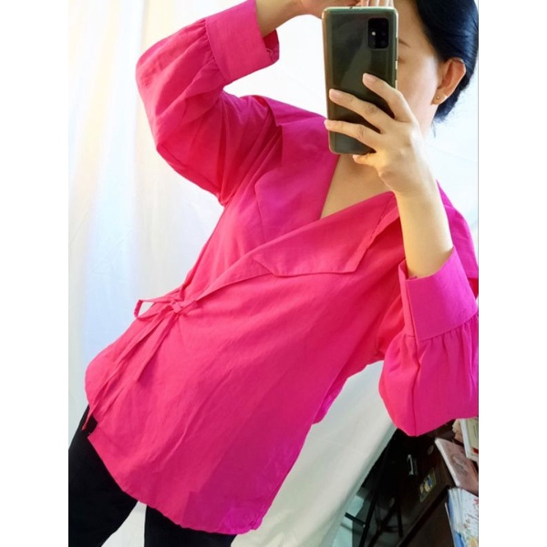 Biggo collar blouse