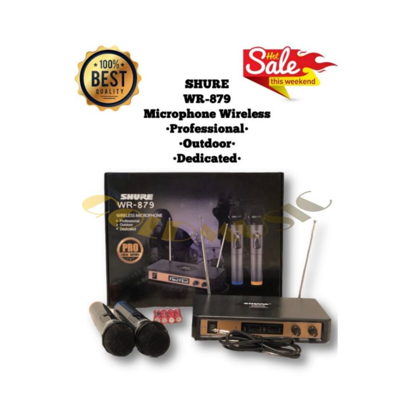 MIC WIRELESS SHURE WR-879 MIC WIRELESS HANDHELD