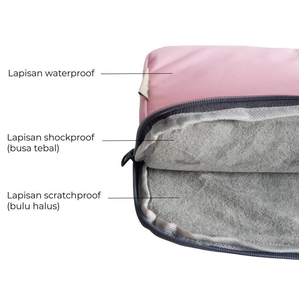 [LIMITED EDITION] TAS LAPTOP SLEEVE CASE CANVAS KANVAS CLUTCH LEATHER BAG DOMPET PREMIUM COLOR ANTI AIR WATERPROOF SHOCKPROOF TOUCH ID TOUCHBAR M1 ASUS LENOVO ACER HP 11 12 13 14 15 inch
