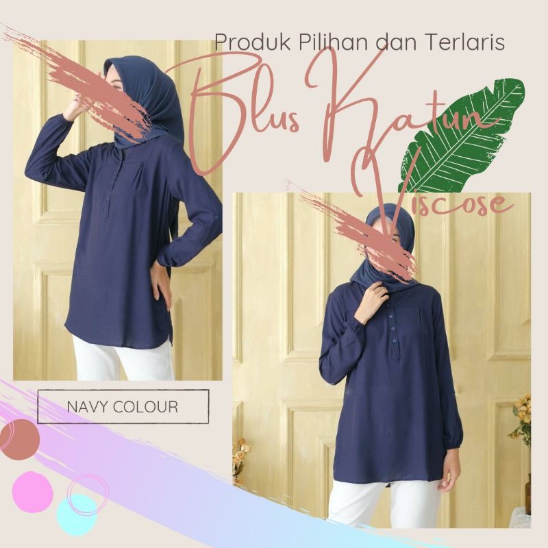 Baju Atasan Blus Katun