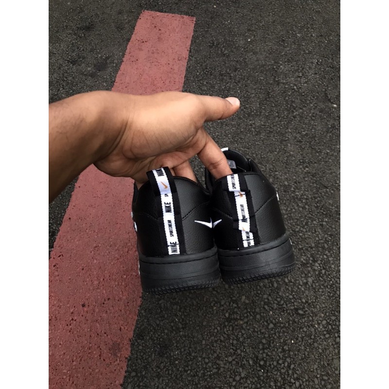 [BISA COD] Nike Air Force 1 LV’08 Utility Low Black