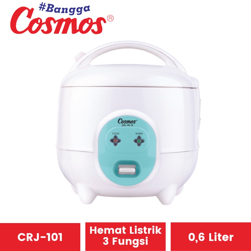 Magic Com Cosmos CRJ-1001 Kapasitas 0,6 Liter | Mejikom Penanak Penghangat Nasi CRJ 1001 CRJ 101 | Magicom Magiccom Mini 0.6 L