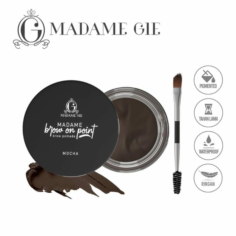 MADAME GIE Madame Brow On Point – Make Up Eyebrow Pomade Cream Pensil Alis