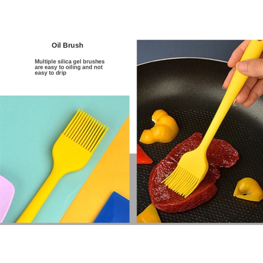 Sillicone Utensil Set 15 /Peralatan Masak Goreng Tumis Rebus Panggang Sutil Spatula Silikon