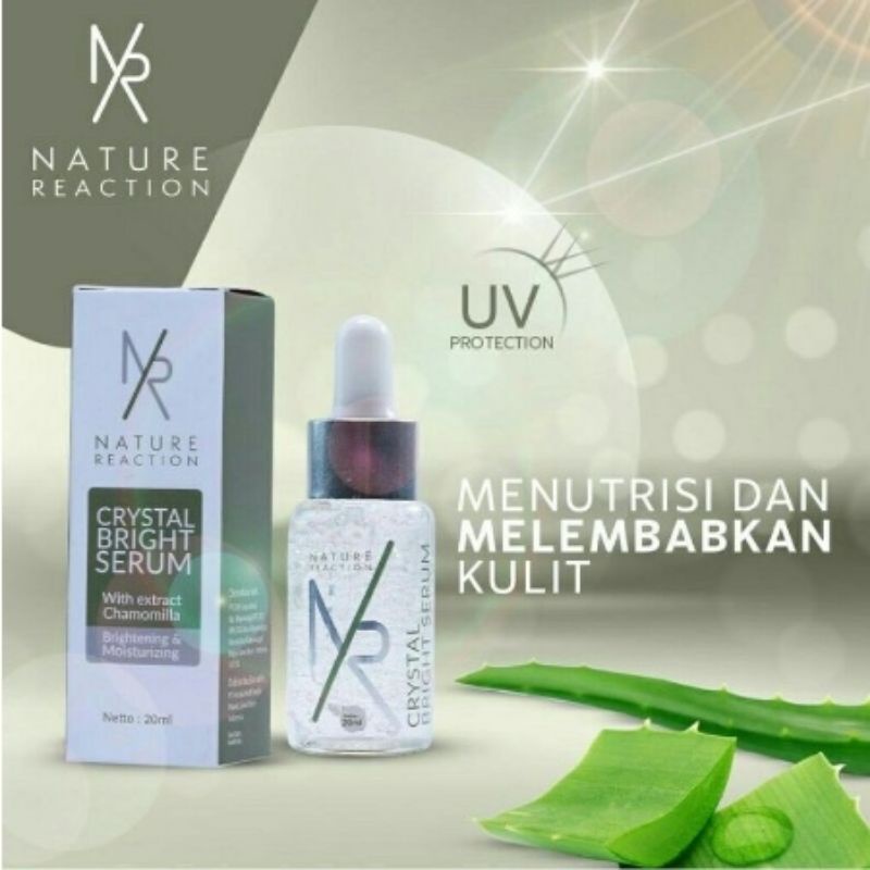SERUM Nature Reaction Crystal Bright Serum - Serum NR Glow Halal BPOM - NATURE REACTION - NATURE REA