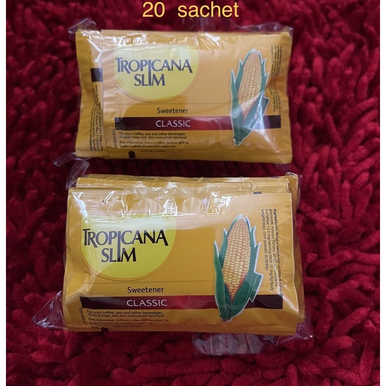 

Tropicana slim Classic isi 20 sachet exp 2027