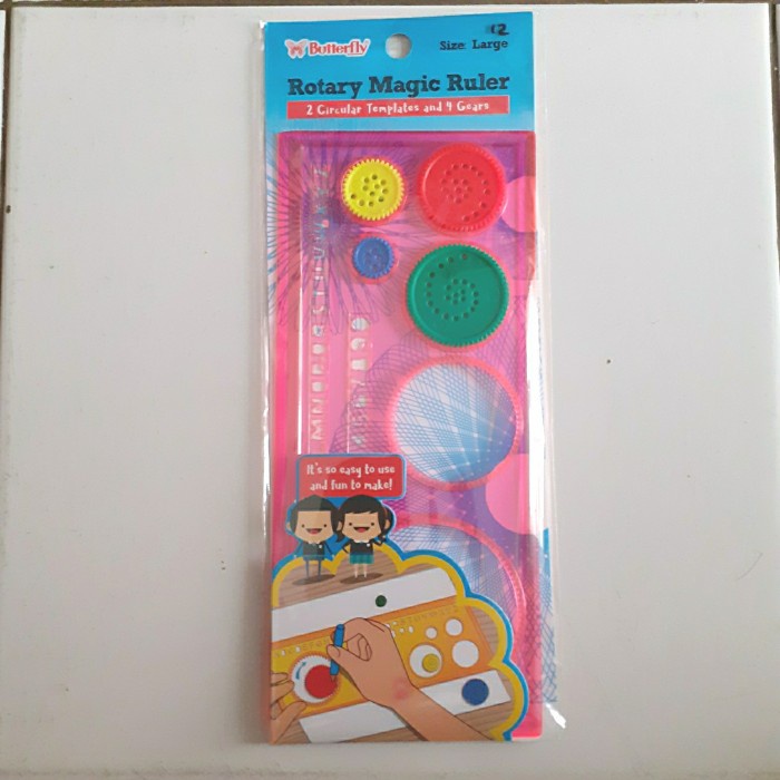 

Hemat Penggaris Menggambar Rotary Magic Ruler Butterfly Trendi