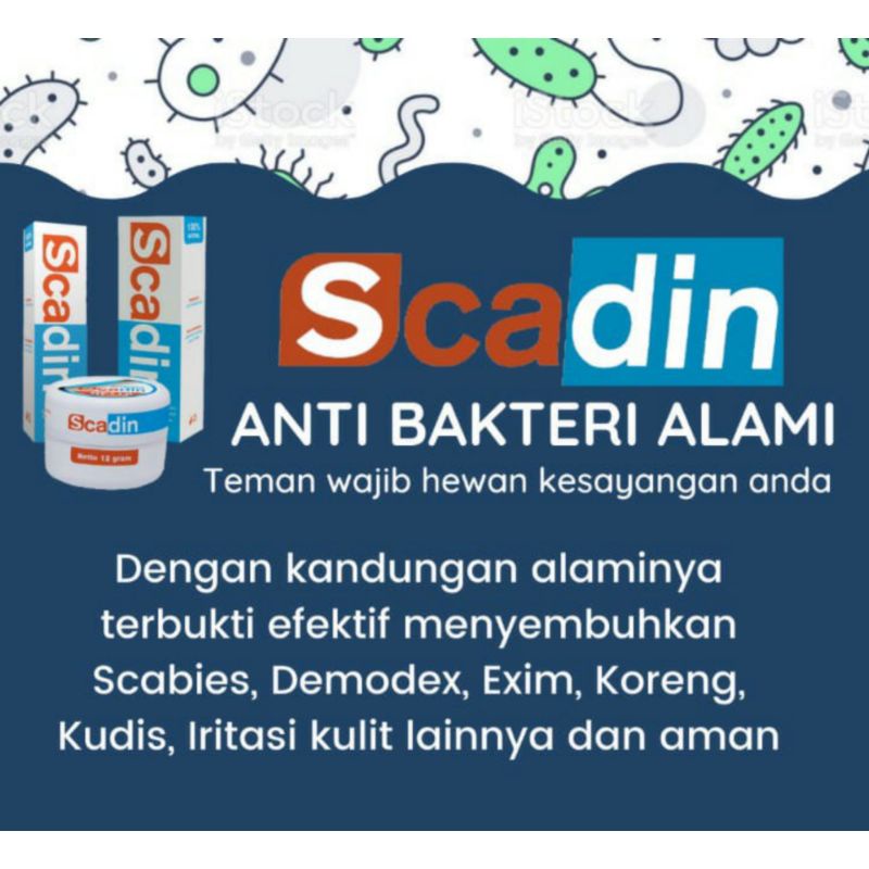 Scadin Salep Cream Alami Natural Organic Spray Semprot Anti Scabies Demodex Exim Koreng Kudis Iritasi Kulit Kucing Anjing 30ml 100ml Cat