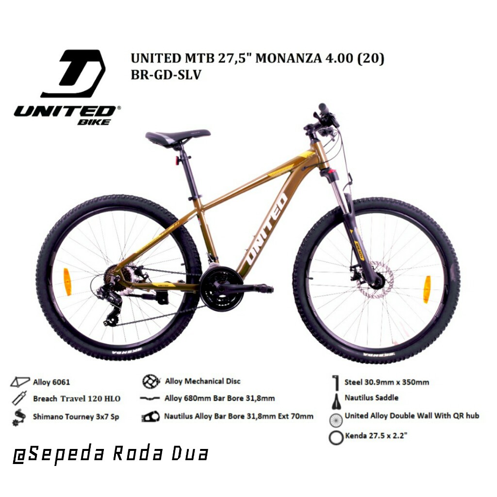 Sepeda MTB 27.5" United Monanza 4.0