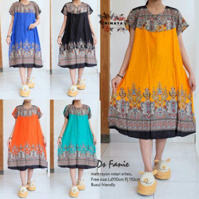 Gamis Khimar Hasna Syari Chlorida Batik Busui Longdress Maxi Murah