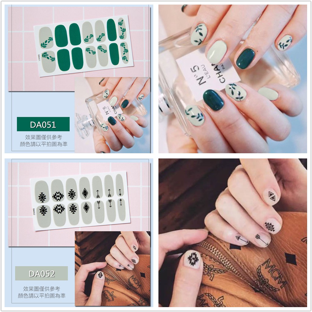 &lt;Jjoygirl&gt;DA Nail sticker motif / sticker kuku / stiker kuku / nail stiker glitter / stripes design