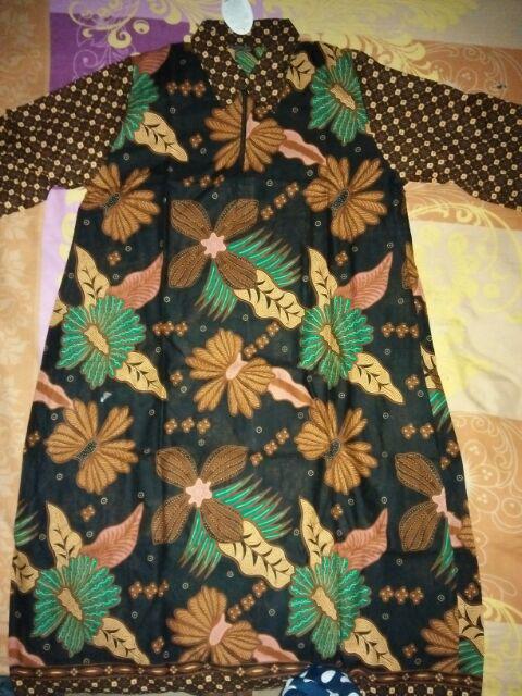 Batik Tunik Mataram Premium Kembang Wulu Kondangan Seragam Kerja Etnic Exclusive Prada