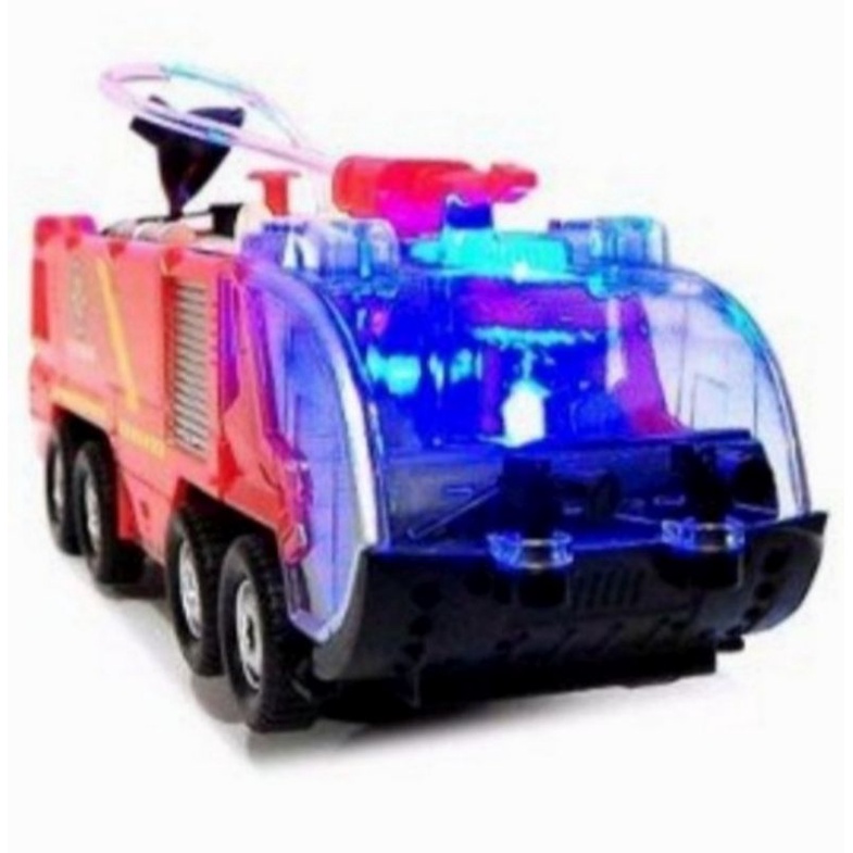 Mainan Edukasi anak - Mobil Pemadam Kebakaran bisa semprot air ( Fire Squad Firemen Truck ) SY732-1