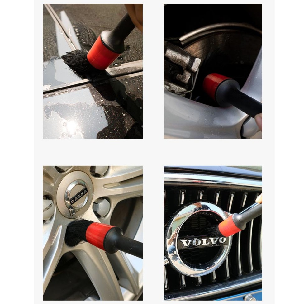 BRUSH DETAILING 5 in 1 Set Kuas Sikat Pembersih Interior dan Eksterior Mobil