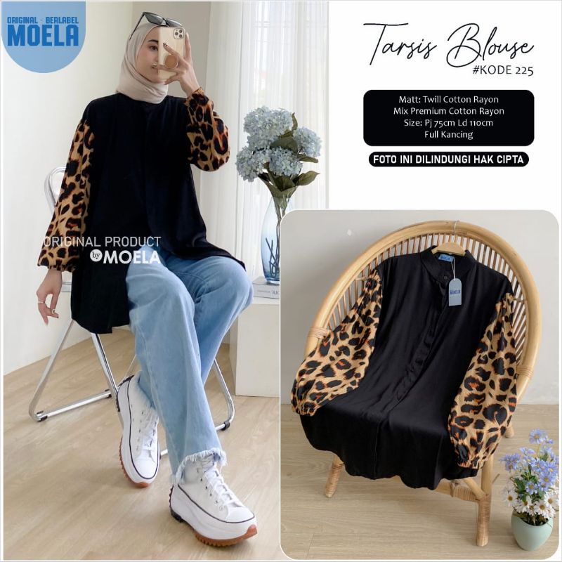 TARSIS BLOUSE LD 110cm // ATASAN WANITA ORIGINAL BERLABEL // BY MOELA-225