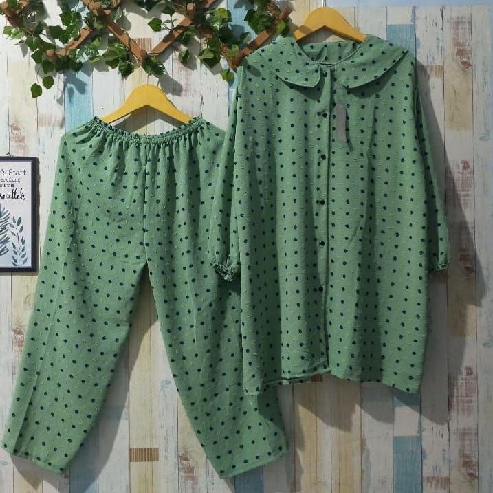 Serbuuuu.. LD 120 SETELAN TUNIK RUBIAH JUMBO/SETCEL TUNIK CRINKLE AIRFLOW URAGIRI JUMBO/SETCEL TUNIK