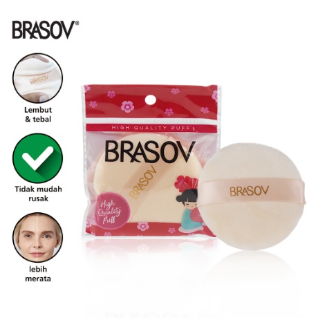 Brasov Spons Bedak Bulat Pita | Sponge Puff High Quality