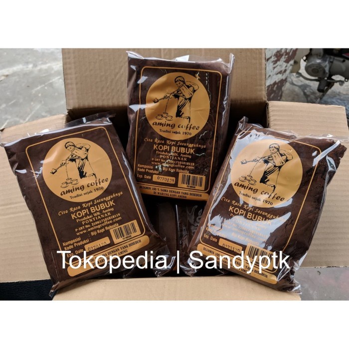 

DISKON - (BISA COD) Kopi Bubuk Aming Coffee Khas Pontianak (1 Kg)