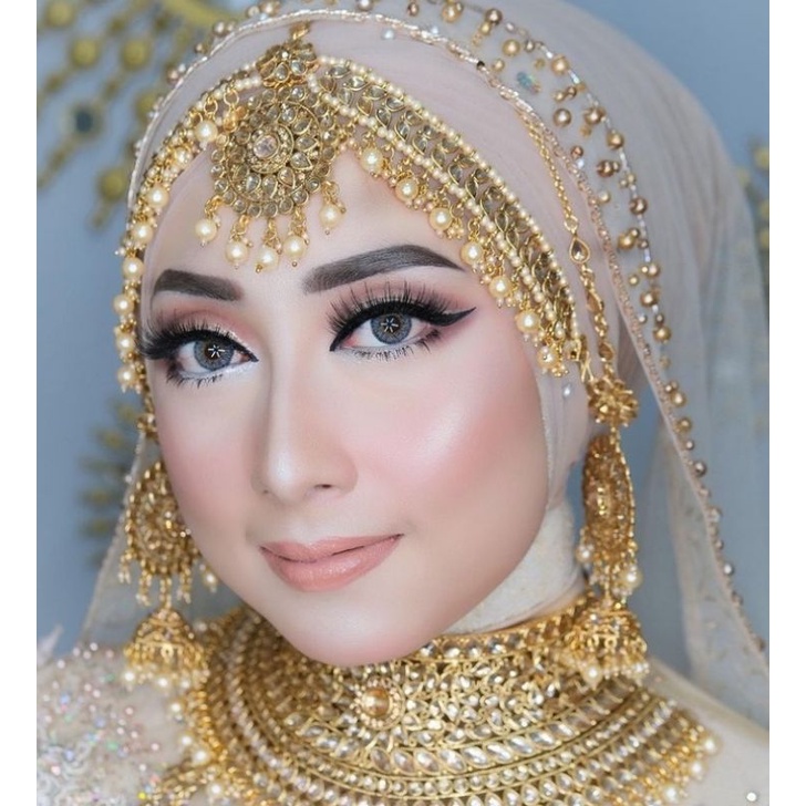 slayer pengantin /veil pengantin /hijab pengantin /veil mutiara /veil dymon original