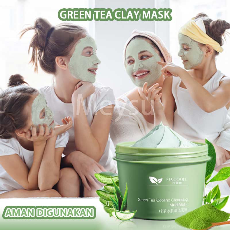 【BPOM】 Masker Wajah Green Tea Cleansing Clay Mask 100GR