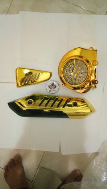 Tutup kipas plus tutup knalpot beat fi esp beat street beat pop scoopy esp vario 110 esp new gold