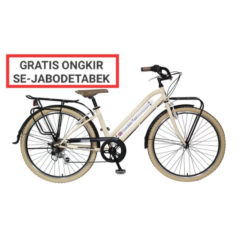 SEPEDA ONTEL LONDON TAXI CRB 26L CREAM