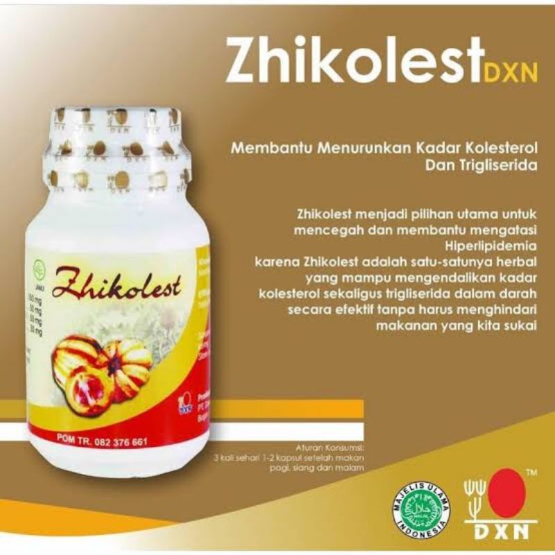 Zhikolest DXN isi 90kapsul kendalikan kolestrol & trigliserida