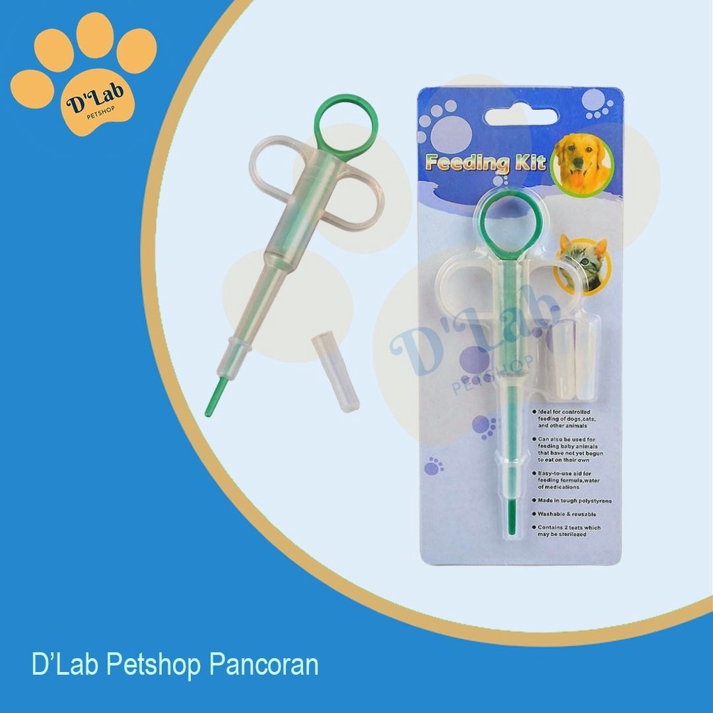 Feeding kit - Pelontar minum obat/pil untuk hewan kucing anjing