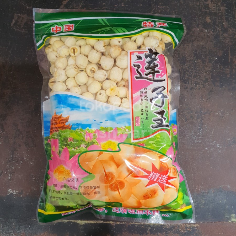 

500G WHITE LOTUS SEED PREMIUM LIANCI LIENCI LIAN ZHI LIAN CI UKURAN BESAR