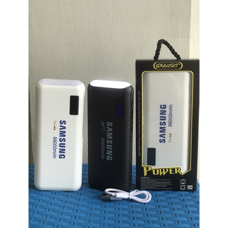 Powerbank Led light dual usb dua port 99000mah