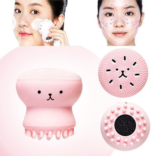 (NCS) Spon GURITA OCTOPUS Spons Sikat Pembersih Wajah Make Up Makeup Sponge