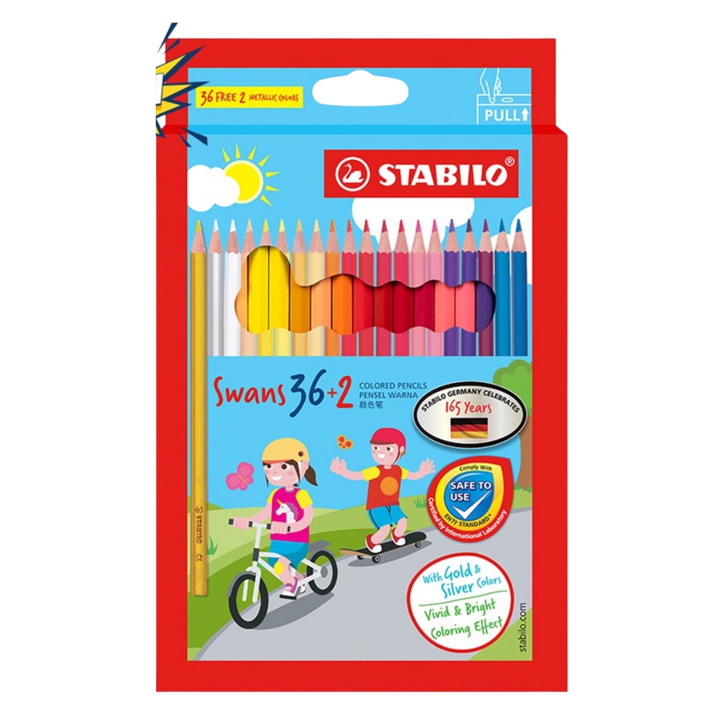 

Gramedia Banjarmasin - Stabilo Hartung Color Pencil 36+2