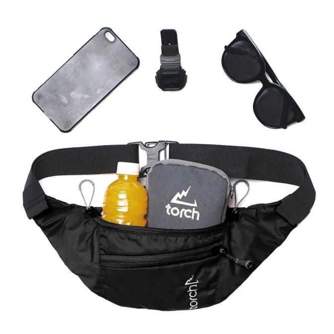 TORCH WAIST BAG HAMURA HITAM