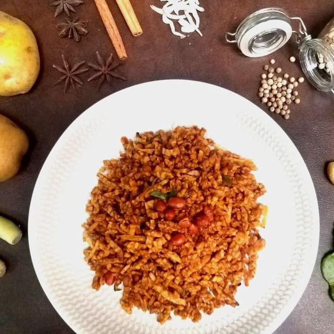 

Kering Teri Kentang Tempe Kacang - Oma Liem - Ukuran Sedang - Non-Pedas