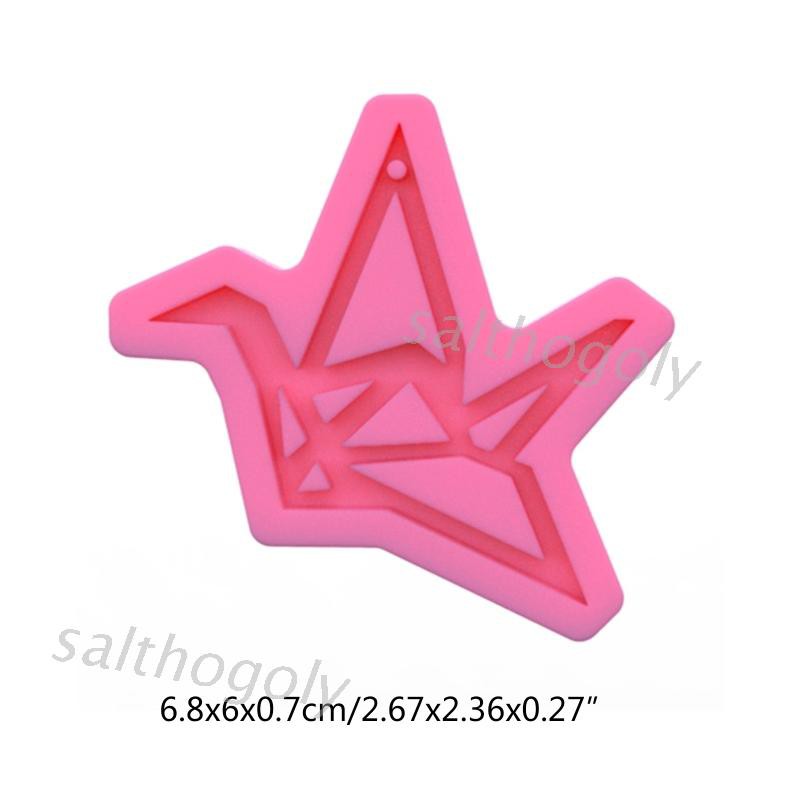 Moonlight&quot; DIY Crafts Jewelry Earring Keychain Epoxy Resin Mold Paper Crane Silicone Mould