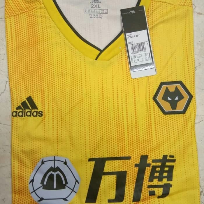 Jersey Bola Wolverhampton Home 2019/2020 BIG SIZE 2XL Grade Ori