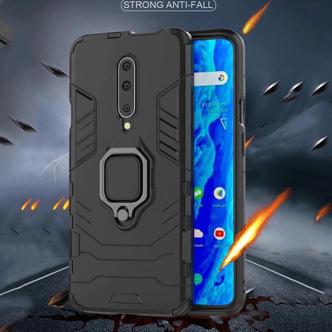 Oneplus 7 Pro Case iron armor with i-ring - casing cover oneplus 7 pro - Izhar.Farida